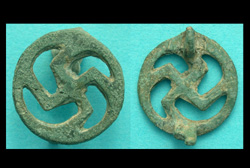 Brooch, Swastika, Open-work, c. 1st-2nd Cent AD
